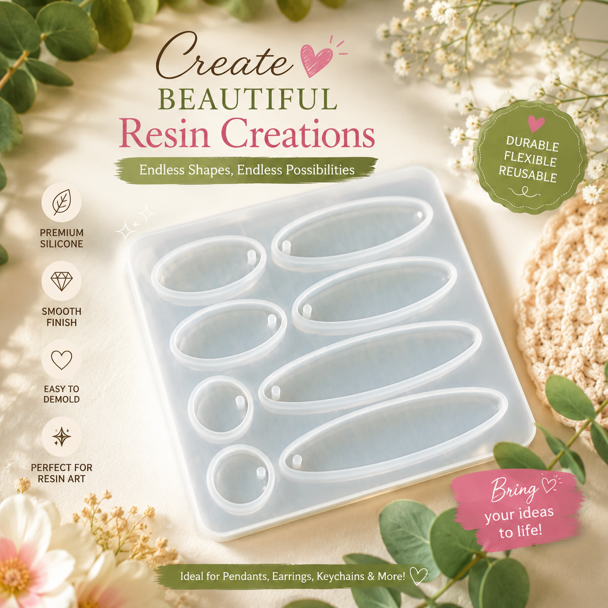 Create Stunning Resin Jewelry with Premium Silicone Mould ✨