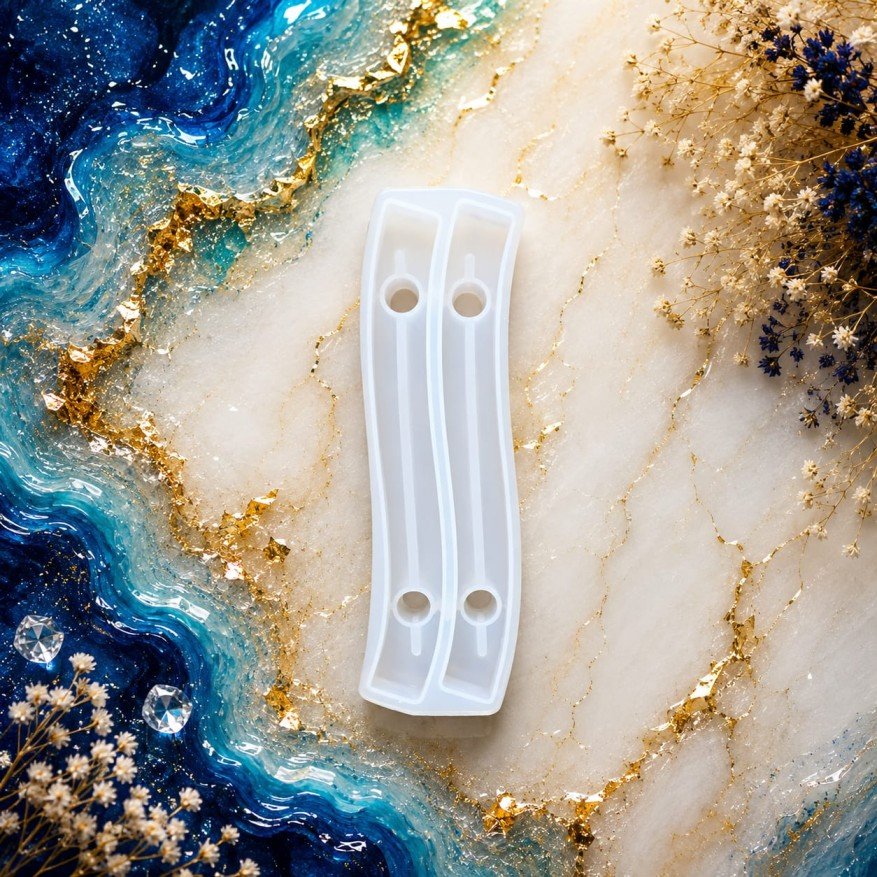 Curved Resin Handle Silicone Mold 