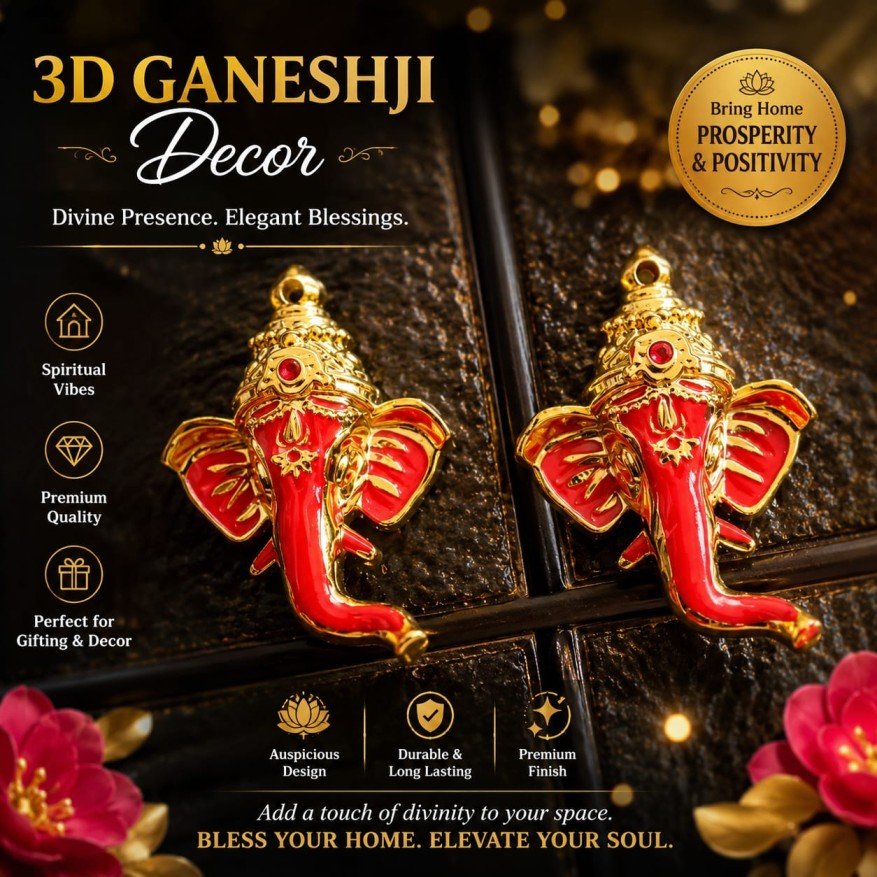 3D Ganeshji Décor Small Size