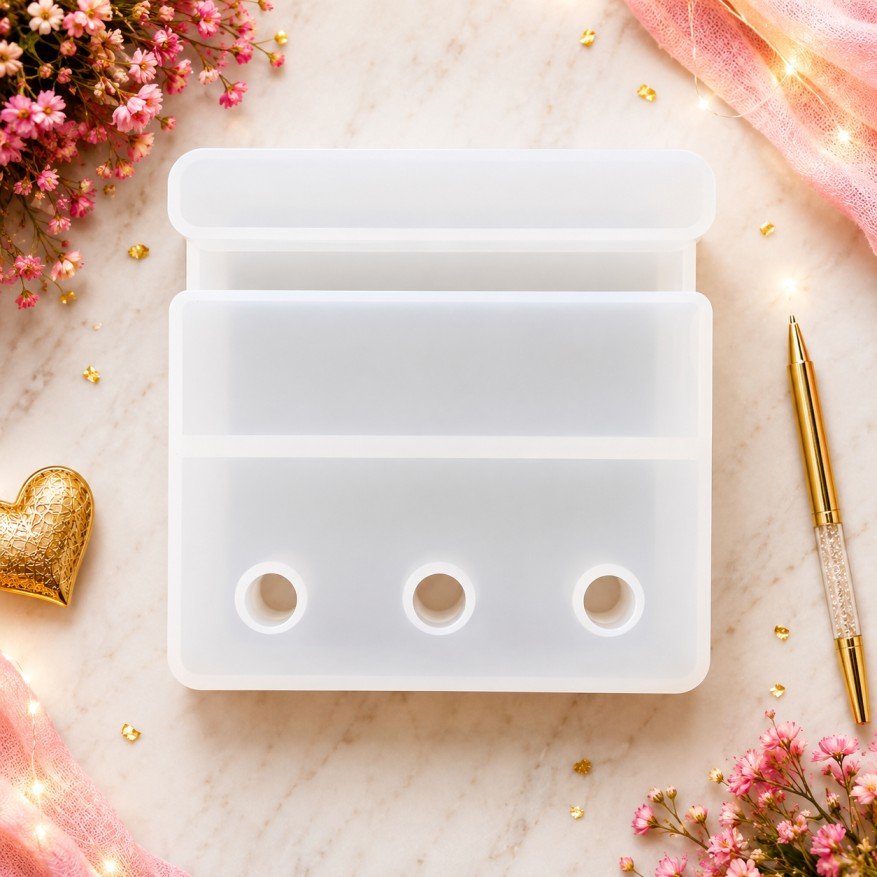 Pen Stand With Card Holder Mould